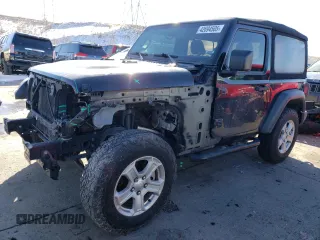 2018 Jeep Wrangler Sport with VIN 1C4GJXAG1JW193743, listed as a Copart auction lot 42694505 with 72,085 mi miles and Salvage Title. Bid and sale history available at carsss.com. Image 1.