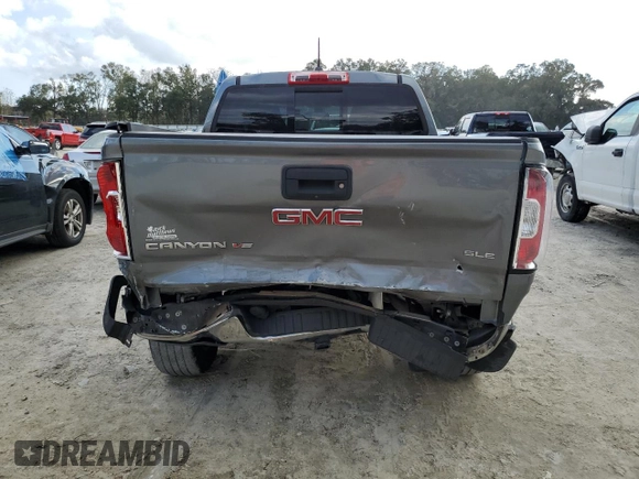 2020 GMC Canyon 2WD SLE with VIN 1GTG5CEN9L1118892, listed as a Copart auction lot 43500175 with 53,587 mi miles and Salvage Title. Bid and sale history available at carsss.com. Image 6.
