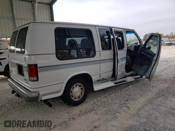 1997 Ford Econoline Commercial z VIN 1FDEE14L8VHB55692, wystawiony jako Copart lot #77627564 z przebiegiem 124 927 mil mil oraz Szkody całkowita. Historia ofert i sprzedaży dostępna na DreamBid. Obrazek 3.