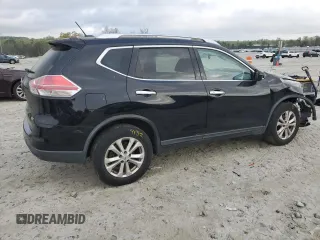2015 Nissan Rogue SV with VIN KNMAT2MT5FP527379, listed as a Copart auction lot 51789225 with 166,035 mi miles and Salvage Title. Bid and sale history available at carsss.com. Image 3.