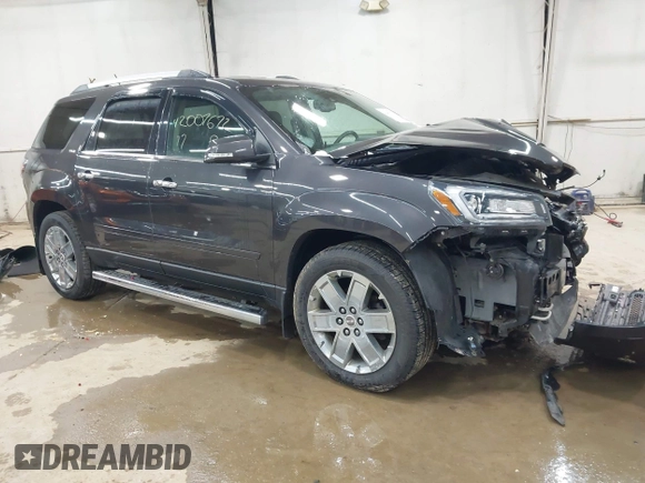 2017 GMC Acadia Limited with VIN 1GKKVSKDXHJ125541, listed as a IAAI auction lot 42007672 with 65,388 mi miles and . Bid and sale history available at DreamBid. Image 1.