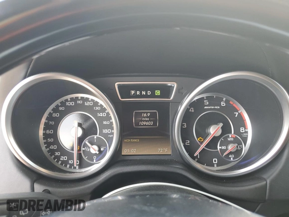 2014 Mercedes-Benz G 63 AMG with VIN WDCYC7DF1EX216241, listed as a Copart auction lot 55768935 with 109,603 mi miles and Salvage title. Bid and sale history available at DreamBid. Image 9.