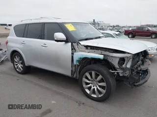 2011 Infiniti QX56 7-passenger with VIN JN8AZ2NF9B9501104, listed as a IAAI auction lot 40966019 with 167,227 mi miles. Bid and sale history available at carsss.com. Image 1.