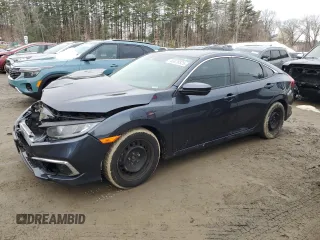 2019 Honda Civic Sedan LX with VIN 2HGFC2F63KH574911, listed as a Copart auction lot 46676525 with 72,942 mi miles and Salvage Title. Bid and sale history available at carsss.com. Image 1.