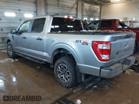 2021 Ford F-150 XL with VIN 1FTEW1EP0MKE87078, listed as a IAAI auction lot 41857664 with 43,588 mi miles. Bid and sale history available at carsss.com. Image 3.
