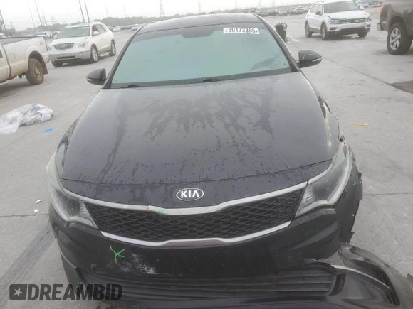 2016 Kia Optima LX with VIN 5XXGT4L36GG041728, listed as a Copart auction lot 50173395 with 153,485 mi miles and Salvage Title. Bid and sale history available at carsss.com. Image 5.