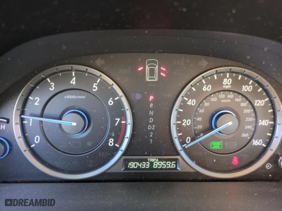 2010 Honda Accord Crosstour EX-L with VIN 5J6TF2H55AL002652, listed as a Copart auction lot 46709495 with 190,433 mi miles and Salvage Title. Bid and sale history available at carsss.com. Image 9.