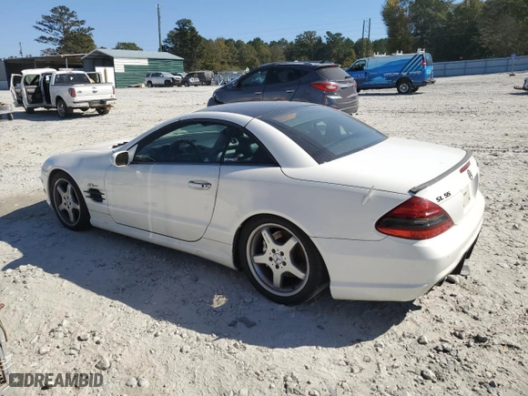2005 Mercedes-Benz SL-Class 5.5L AMG with VIN WDBSK74F35F101434, listed as a Copart auction lot 77668344 with 94,471 mi miles and Salvage Title. Bid and sale history available at carsss.com. Image 2.
