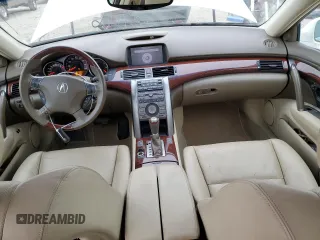 2009 Acura RL Tech Pkg with VIN JH4KB26659C002640, listed as a Copart auction lot 85803444 with 140,863 mi miles and Salvage Title. Bid and sale history available at carsss.com. Image 8.