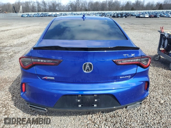 2021 Acura TLX w/A-Spec Package with VIN 19UUB6F56MA005965, listed as a Copart auction lot 51121865 with 42,428 mi miles and Salvage Title. Bid and sale history available at carsss.com. Image 6.