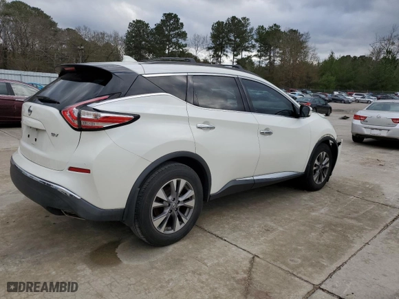 2017 Nissan Murano SL with VIN 5N1AZ2MGXHN107452, listed as a Copart auction lot 87173484 with 54,751 mi miles and Salvage Title. Bid and sale history available at carsss.com. Image 3.