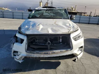2021 Infiniti QX80 LUXE with VIN JN8AZ2AE0M9268598, listed as a Copart auction lot 41516185 with 58,028 mi miles and Salvage Title. Bid and sale history available at carsss.com. Image 5.