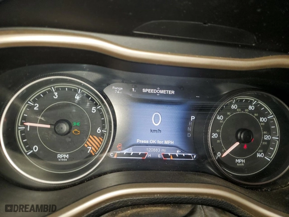 2014 Jeep Cherokee Limited with VIN 1C4PJLDBXEW305096, listed as a Copart auction lot 52051905 with 120,883 mi miles and Clean Title. Bid and sale history available at carsss.com. Image 9.