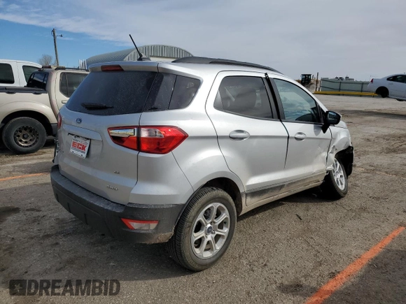 2022 Ford EcoSport SE z VIN MAJ6S3GL6NC473712, wystawiony jako Copart lot #43293263 z przebiegiem 2291 mil mil oraz Szkody całkowita. Historia ofert i sprzedaży dostępna na DreamBid. Obrazek 3.