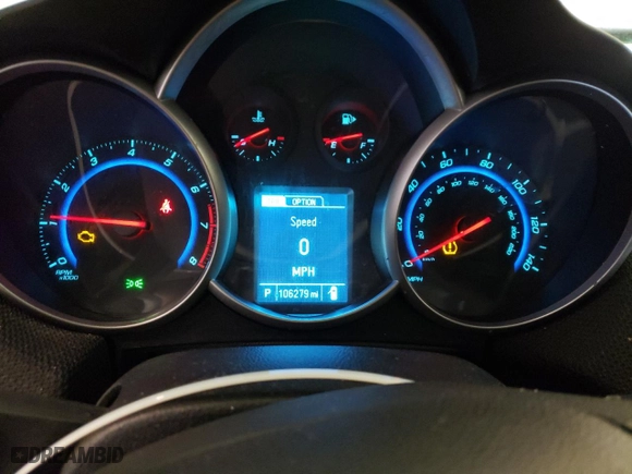 2016 Chevrolet Cruze Limited LT with VIN 1G1PE5SB2G7159141, listed as a Copart auction lot 48376145 with 106,279 mi miles and Clean Title. Bid and sale history available at carsss.com. Image 9.