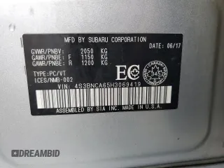 2017 Subaru Legacy with VIN 4S3BNCA65H3069419, listed as a Copart auction lot 50878865 with 194,387 mi miles and Clean title. Bid and sale history available at DreamBid. Image 12.