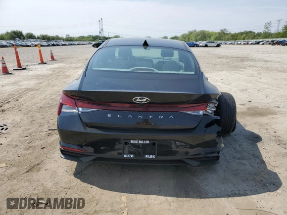 2023 Hyundai Elantra SEL with VIN KMHLM4AGXPU613794, listed as a Copart auction lot 56339415 with 16,349 mi miles and Salvage title. Bid and sale history available at DreamBid. Image 6.