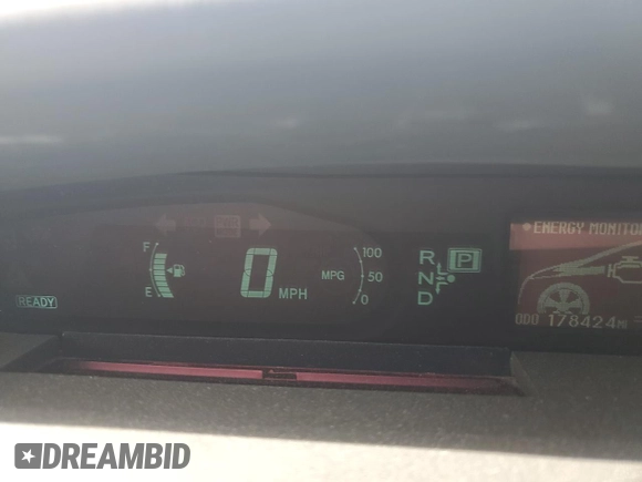 2010 Toyota Prius II with VIN JTDKN3DU7A0245310, listed as a Copart auction lot 52995295 with 178,424 mi miles and Salvage Title. Bid and sale history available at carsss.com. Image 9.