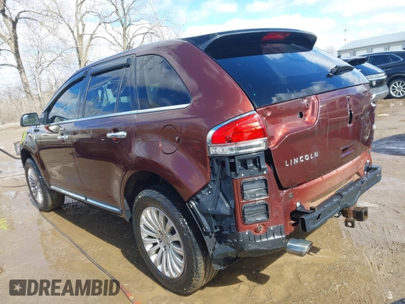 2012 Lincoln MKX with VIN 2LMDJ6JK6CBL03739, listed as a IAAI auction lot 41729616 with 117,066 mi miles. Bid and sale history available at carsss.com. Image 3.
