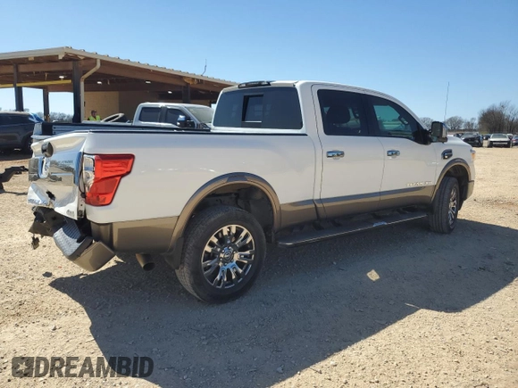 2016 Nissan Titan SL z VIN 1N6BA1F44GN514112, wystawiony jako Copart lot #48790075 z przebiegiem Nie podano mil oraz Szkoda całkowita • Salvage title. Historia ofert i sprzedaży dostępna na DreamBid. Obrazek 3.