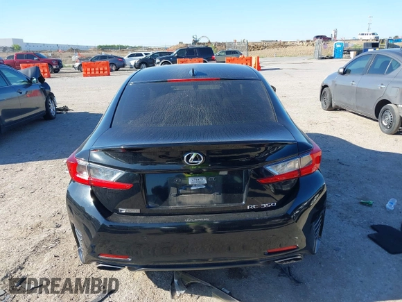2015 Lexus RC 350 F Sport with VIN JTHHE5BC3F5004742, listed as a IAAI auction lot 42235743 with 108,388 mi miles and . Bid and sale history available at DreamBid. Image 17.