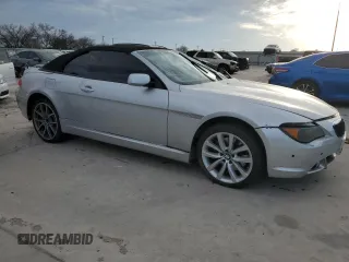 2005 BMW 6 Series 645Ci with VIN WBAEK73475B324417, listed as a Copart auction lot 41783975 with 127,495 mi miles and Clean Title. Bid and sale history available at carsss.com. Image 4.