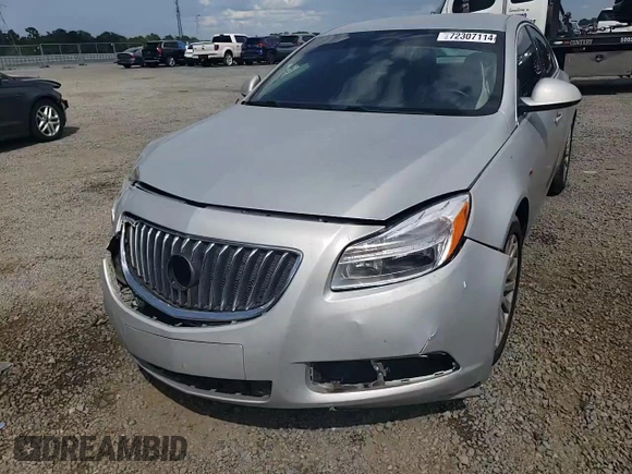 2011 Buick Regal CXL Turbo TO1 with VIN W04GV5EV9B1097451, listed as a Copart auction lot 72307114 with 117,911 mi miles and Salvage Title. Bid and sale history available at carsss.com. Image 10.