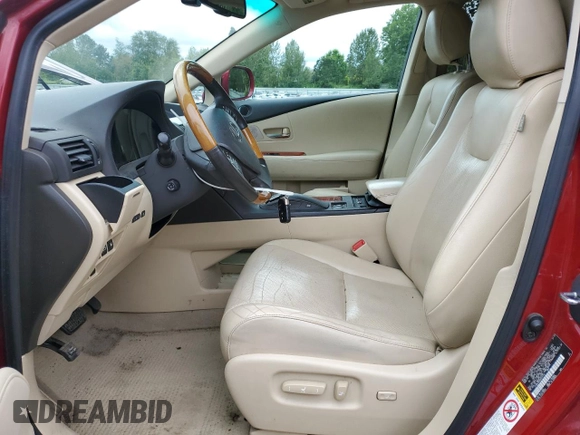 2010 Lexus RX 350 z VIN 2T2BK1BA2AC010112, wystawiony jako Copart lot #57360235 z przebiegiem 196 634 mil mil oraz Szkoda całkowita • Salvage title. Historia ofert i sprzedaży dostępna na DreamBid. Obrazek 7.