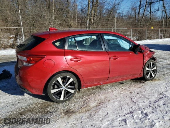 2017 Subaru Impreza Special Sports with VIN 4S3GTAK66H1725802, listed as a Copart auction lot 42935115 with 50,588 mi miles and Salvage title. Bid and sale history available at DreamBid. Image 3.