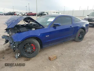 2013 Ford Mustang GT with VIN 1ZVBP8CF9D5236090, listed as a IAAI auction lot 41763178 with 106,027 mi miles and . Bid and sale history available at DreamBid. Image 2.