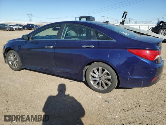 2014 Hyundai Sonata SE with VIN 5NPEC4AC3EH873992, listed as a Copart auction lot 87321434 with 168,055 mi miles and Salvage Title. Bid and sale history available at DreamBid. Image 2.