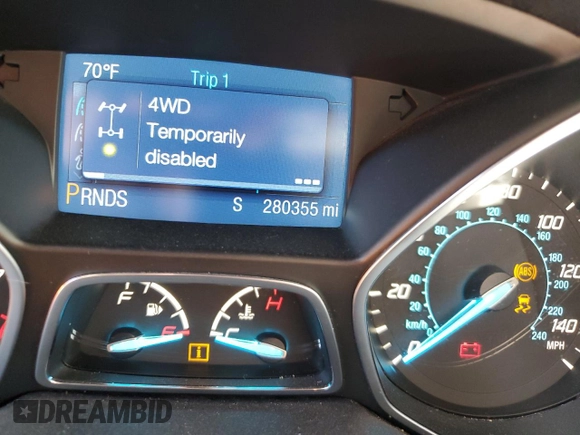 2014 Ford Escape SE with VIN 1FMCU9G9XEUA46442, listed as a Copart auction lot 52608975 with 280,355 mi miles and Salvage Title. Bid and sale history available at carsss.com. Image 9.