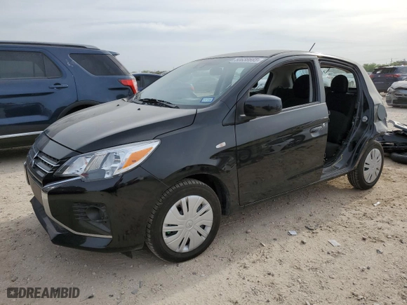 2024 Mitsubishi Mirage ES with VIN ML32AUHJ1RH008491, listed as a Copart auction lot 50638665 with 4,004 mi miles and Salvage Title. Bid and sale history available at carsss.com. Image 1.