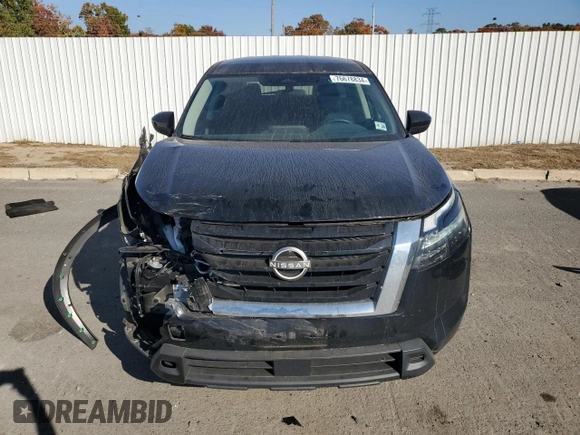 2023 Nissan Pathfinder S with VIN 5N1DR3AC9PC250102, listed as a Copart auction lot 76678834 with 30,525 mi miles and Salvage title. Bid and sale history available at DreamBid. Image 5.