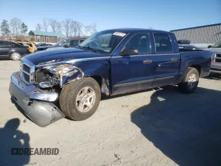 2005 Dodge Dakota SLT with VIN 1D7HW48N55S133654, listed as a Copart auction lot 46416175 with 258,871 mi miles and Salvage Title. Bid and sale history available at carsss.com. Image 1.