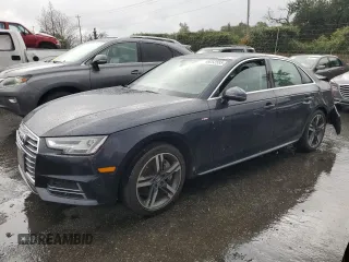 2017 Audi A4 Premium Plus with VIN WAUENAF42HN001346, listed as a Copart auction lot 49252555 with 48,364 mi miles and Salvage Title. Bid and sale history available at carsss.com. Image 1.