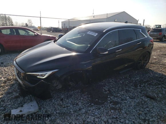 2020 Infiniti QX50 Essential z VIN 3PCAJ5M36LF111922, wystawiony jako Copart lot #49110135 z przebiegiem 40 843 mil mil oraz Szkoda całkowita • Salvage title. Historia ofert i sprzedaży dostępna na DreamBid. Obrazek 1.