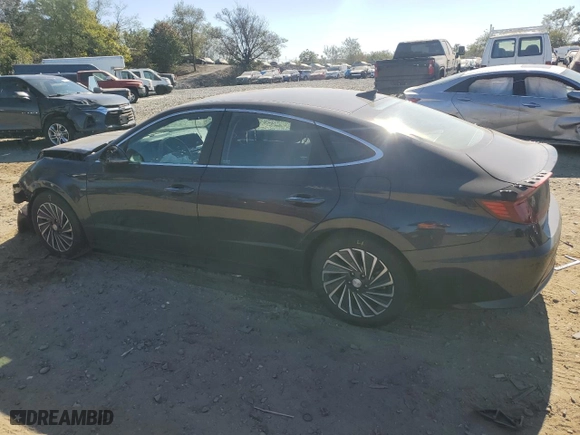 2022 Hyundai Sonata Hybrid SEL with VIN KMHL34JJ1NA047943, listed as a Copart auction lot 76263234 with 54,065 mi miles and Salvage Title. Bid and sale history available at carsss.com. Image 2.