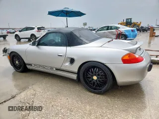2002 Porsche Boxster S with VIN WP0CB29802S660218, listed as a Copart auction lot 62540525 with 129,940 mi miles and Salvage title. Bid and sale history available at DreamBid. Image 2.