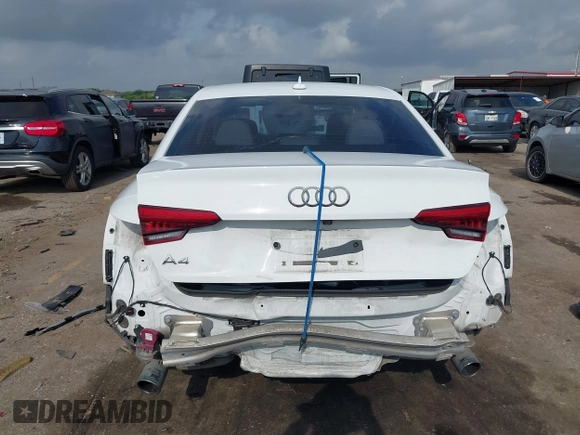 2017 Audi A4 with VIN WAUMNAF42HA040313, listed as a IAAI auction lot 42098351 with Not provided miles and . Bid and sale history available at DreamBid. Image 16.