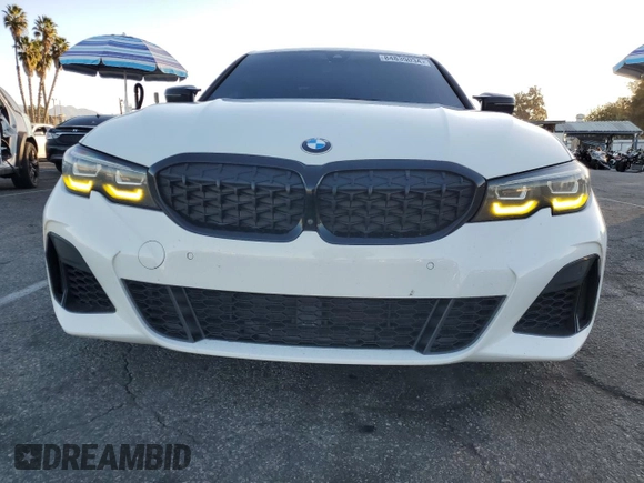 2022 BMW 3 Series M340i with VIN 3MW5U7J07N8C40822, listed as a Copart auction lot 84839034 with 92,672 mi miles and Salvage Title. Bid and sale history available at carsss.com. Image 5.