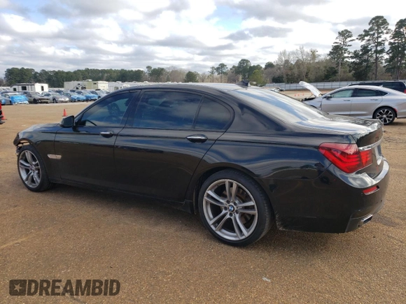 2015 BMW 7 Series 740Li with VIN WBAYE4C55FD947147, listed as a Copart auction lot 43274705 with 194,914 mi miles and Salvage Title. Bid and sale history available at DreamBid. Image 2.