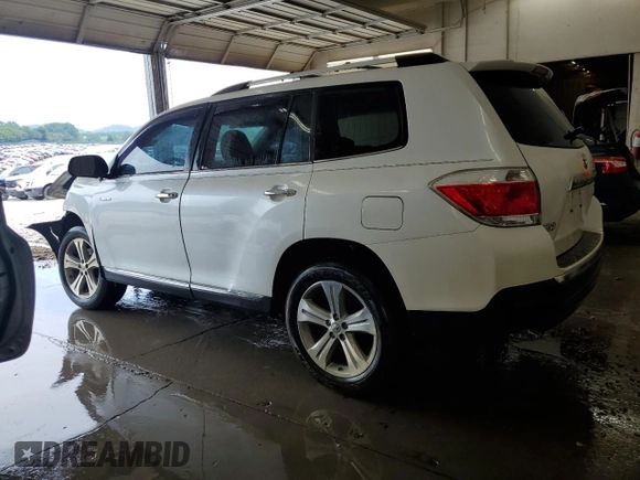 2012 Toyota Highlander Limited with VIN 5TDDK3EHXCS141669, listed as a Copart auction lot 59583955 with Not provided miles and Non repairable. Bid and sale history available at DreamBid. Image 2.