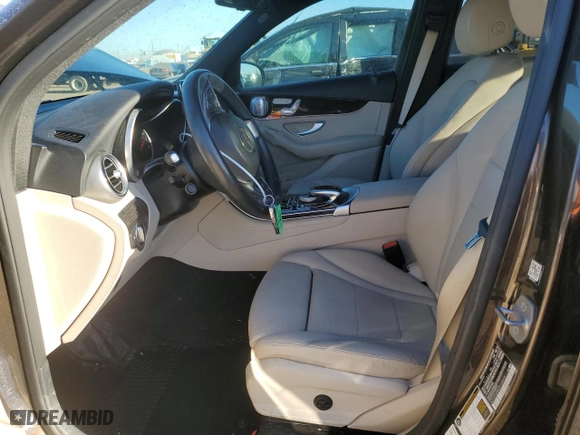 2017 Mercedes-Benz GLC with VIN WDC0G4JBXHF150414, listed as a Copart auction lot 46192245 with NaN miles and Salvage Title. Bid and sale history available at carsss.com. Image 7.
