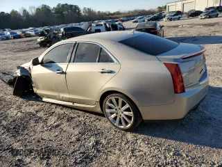 2014 Cadillac ATS Luxury AWD with VIN 1G6AH5RX9E0117273, listed as a Copart auction lot 46536525 with 126,518 mi miles and Salvage title. Bid and sale history available at DreamBid. Image 2.