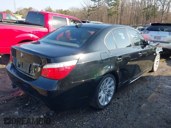 2010 BMW 5 Series 528i with VIN WBANU5C55AC124390, listed as a IAAI auction lot 41524736 with 213,184 mi miles and . Bid and sale history available at carsss.com. Image 4.
