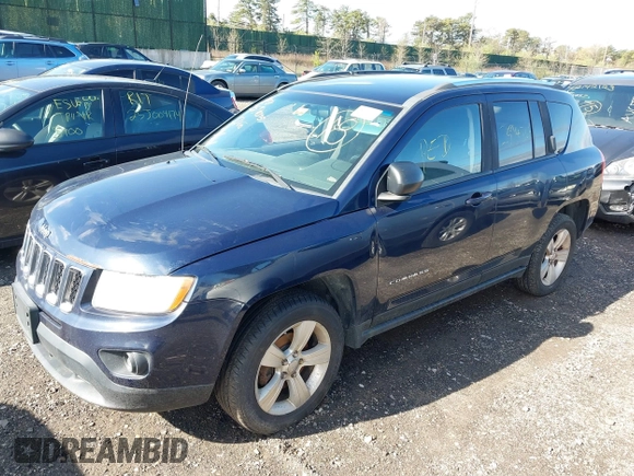 2012 Jeep Compass Latitude with VIN 1C4NJDEB6CD675952, listed as a IAAI auction lot 42142112 with Not Provided miles and . Bid and sale history available at DreamBid. Image 2.