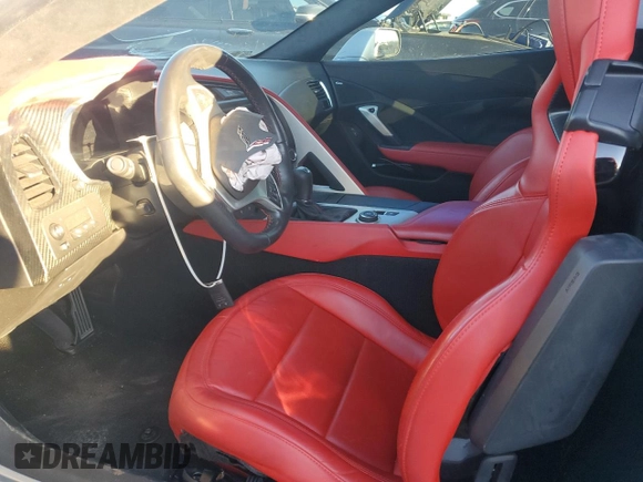 2015 Chevrolet Corvette Z06 3LZ with VIN 1G1YT2D64F5600013, listed as a Copart auction lot 89328745 with 21,870 mi miles and Salvage Title. Bid and sale history available at carsss.com. Image 7.