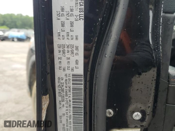 2018 Jeep Compass Altitude with VIN 3C4NJDBB7JT355356, listed as a Copart auction lot 60086775 with 88,790 mi miles and Salvage title. Bid and sale history available at DreamBid. Image 13.