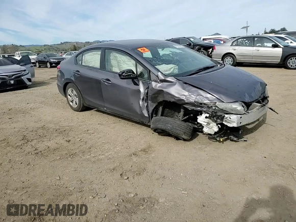 2014 Honda Civic Sedan LX with VIN 19XFB2F52EE224467, listed as a Copart auction lot 47305665 with 179,164 mi miles and Salvage Title. Bid and sale history available at carsss.com. Image 11.